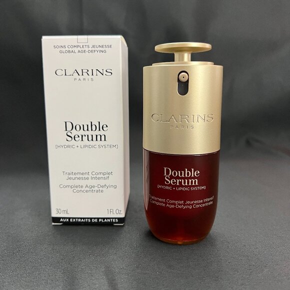 Clarins DOUBLE SERUM - Anti Aging + Anti Wrinkle Serum - Picture 1 of 3